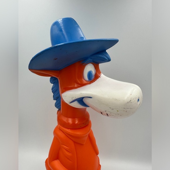 VTG 1960 HANNA-BARBERA QUICK-DRAW MCGRAW BUBBLE BATH SOAKY COIN BANK 9.5" - Picture 14 of 16